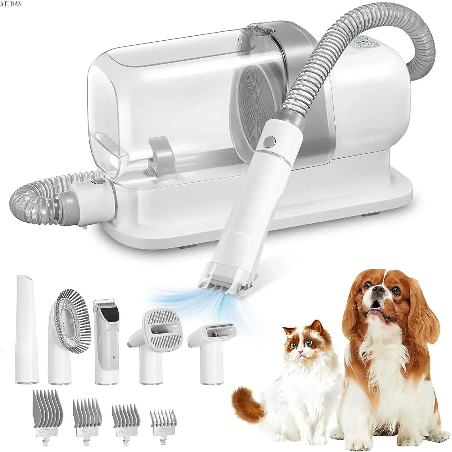 Pet Grooming Vacuum & Grooming Kit with 2.3L