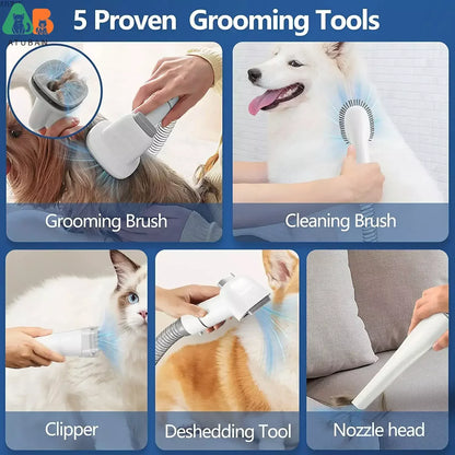 Pet Grooming Vacuum & Grooming Kit with 2.3L