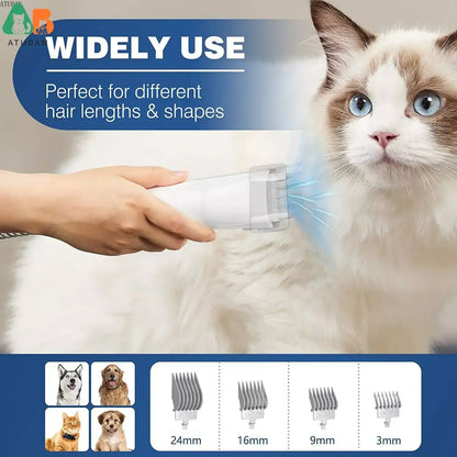 Pet Grooming Vacuum & Grooming Kit with 2.3L
