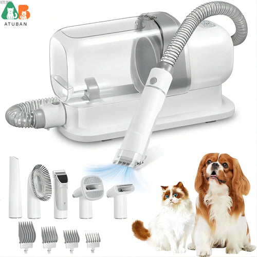 Pet Grooming Vacuum & Grooming Kit with 2.3L